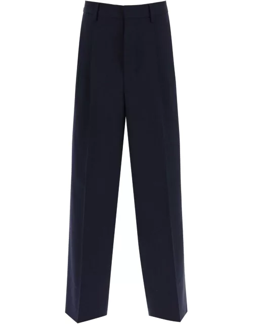 Ami Alexandre Mattiussi Loose Fit Pants With Straight Cut