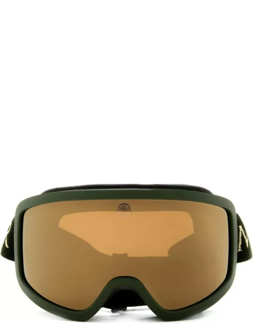 Moncler Eyewear Ml0215 Matte Dark Green Sunglasse
