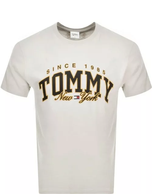 Tommy Jeans Varsity T Shirt White