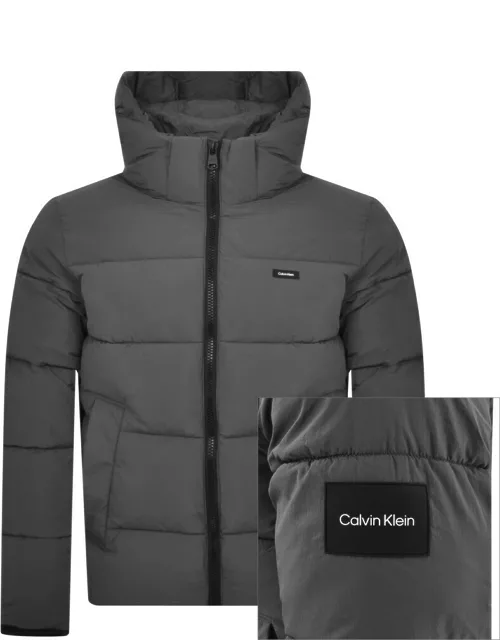 Calvin Klein Nylon Puffer Jacket Grey