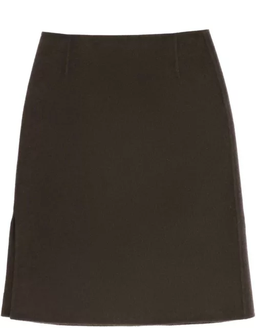 TOTEME pencil skirt in double woo
