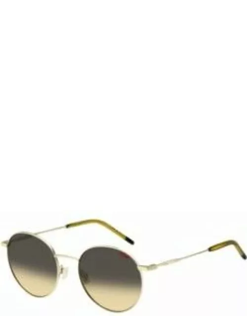 Gold-tone sunglasses with ombr lenses Women's Eyewear