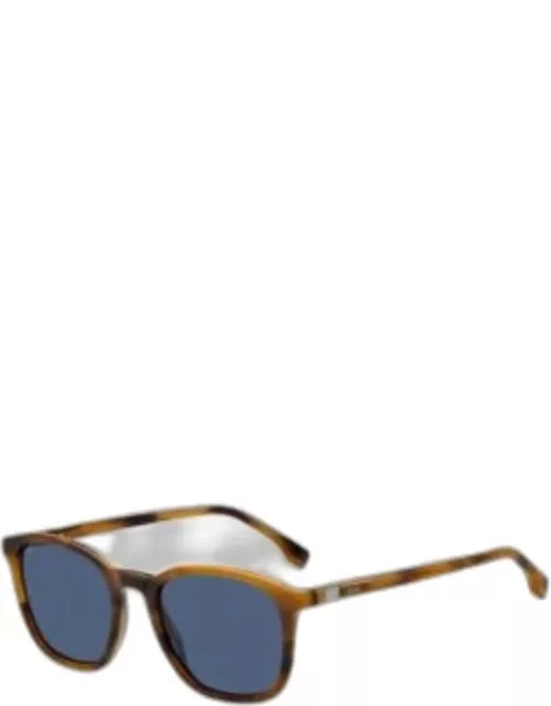 Havana-acetate sunglasses with 360 hinges Men's Eyewear