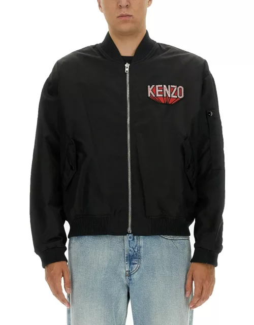 kenzo bomber jacket with logo