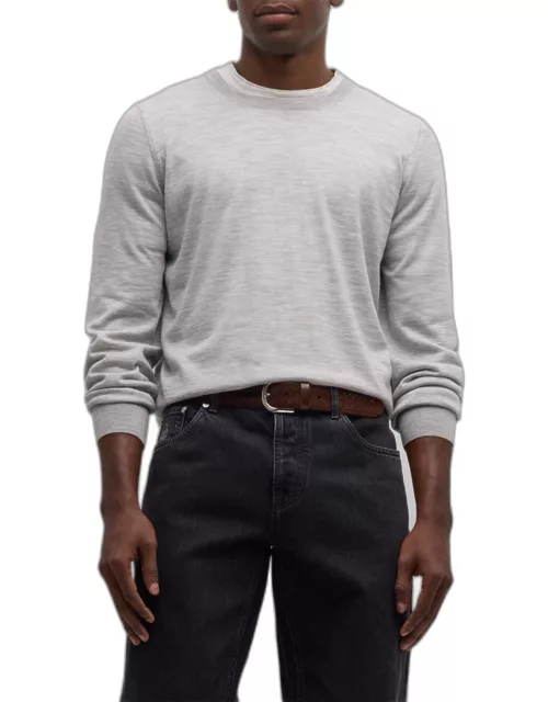 Men's Wool-Cashmere Crewneck Sweater