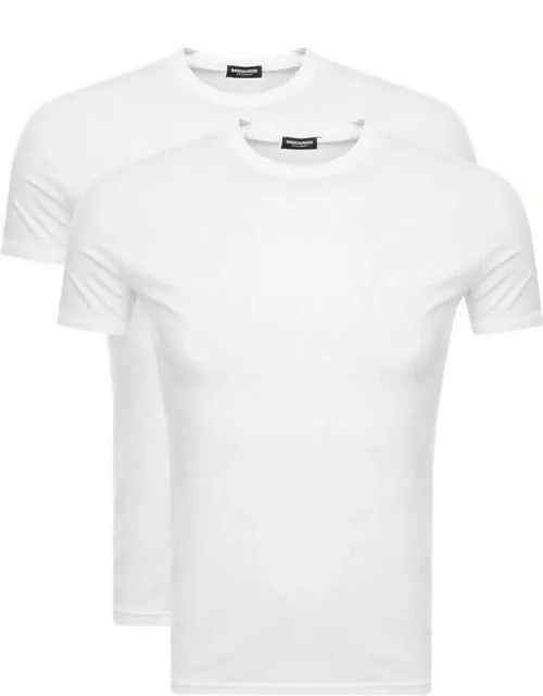 DSQUARED2 2 Pack T Shirts White