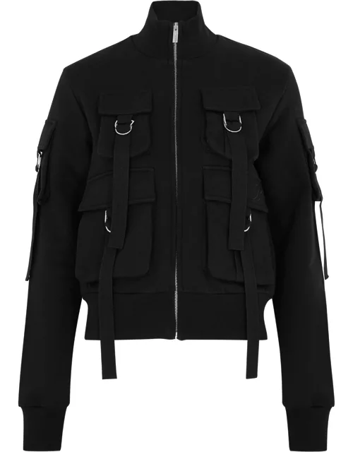 Blumarine Panelled Cotton Jacket - Black