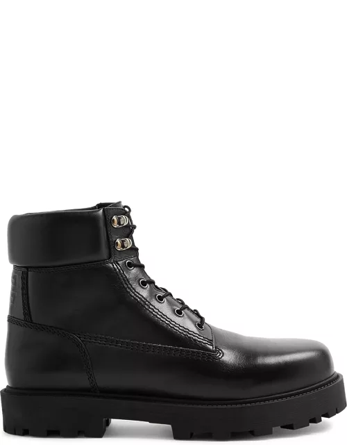 Givenchy Show Leather Ankle Boots - Black