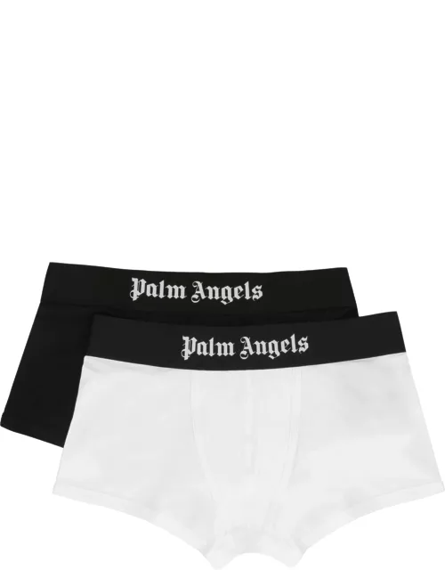Palm Angels Black 2 Boxer Set With Logo