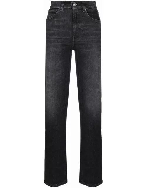 Dondup Mabel Wide Leg Jeans In Fixed Deni