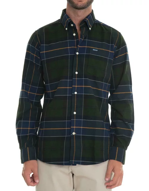 Barbour Check Pattern Buttoned Shirt