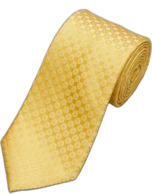 JoS. A. Bank Men's Traveler Collection Faille Neat Tie, Yellow, One
