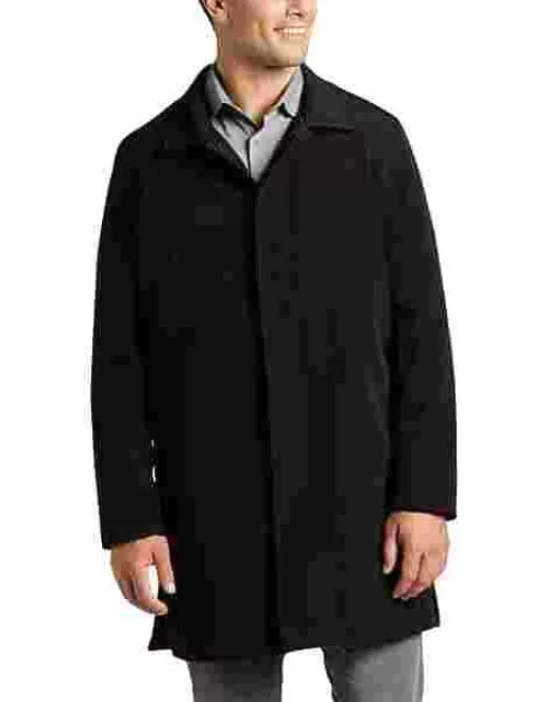 Joseph Abboud Men's Modern Fit Raincoat with Removable Liner Black