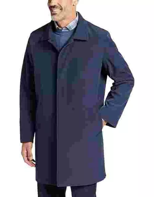 Joseph Abboud Men's Modern Fit Raincoat with Removable Liner Blue