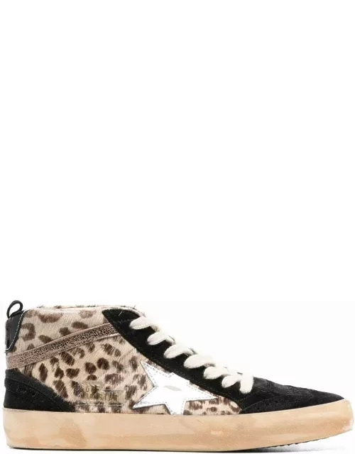 Mid Star leopard print sneaker