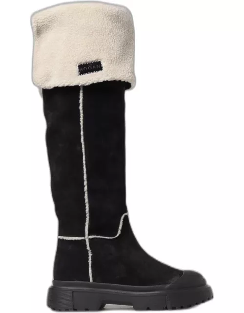 Hogan boots in suede and shearling