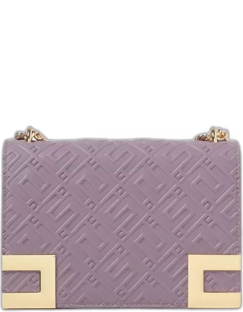 Elisabetta Franchi bag in synthetic leather with monogram pattern