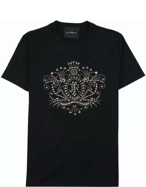 John Richmond T-shirt With Decorative Studs On The Front