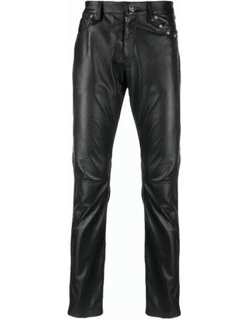 John Richmond Skinny Pants In Faux Leather