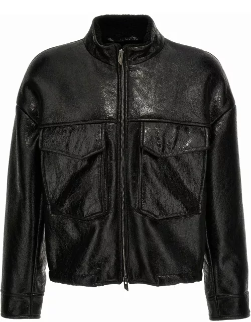 Salvatore Santoro Craclè Leather Jacket