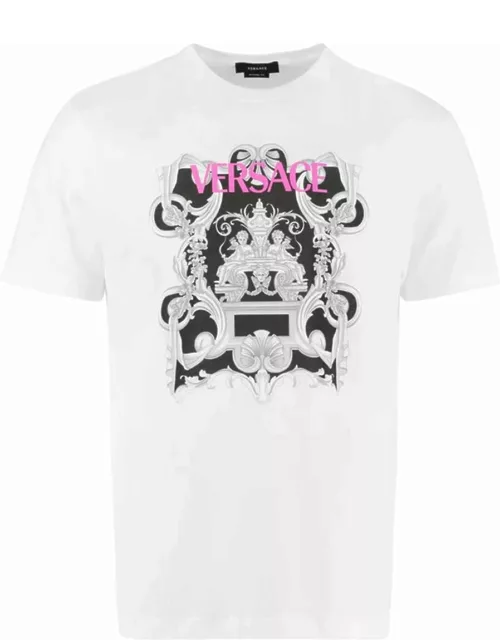 Versace Cotton Printed T-shirt