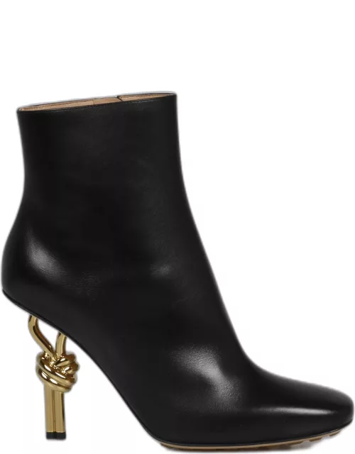 Bottega Veneta Knot Leather Ankle Boot
