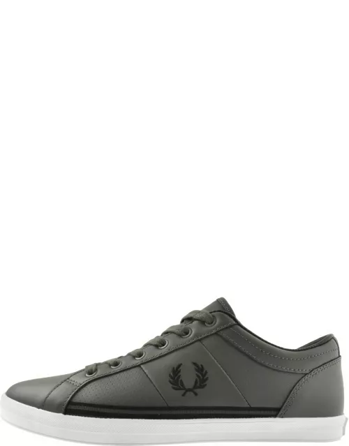 Fred Perry Baseline Leather Trainers Green