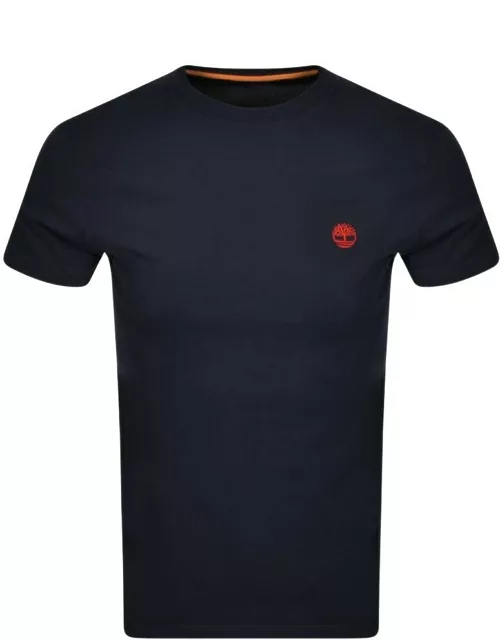 Timberland Dun River Logo T Shirt Navy