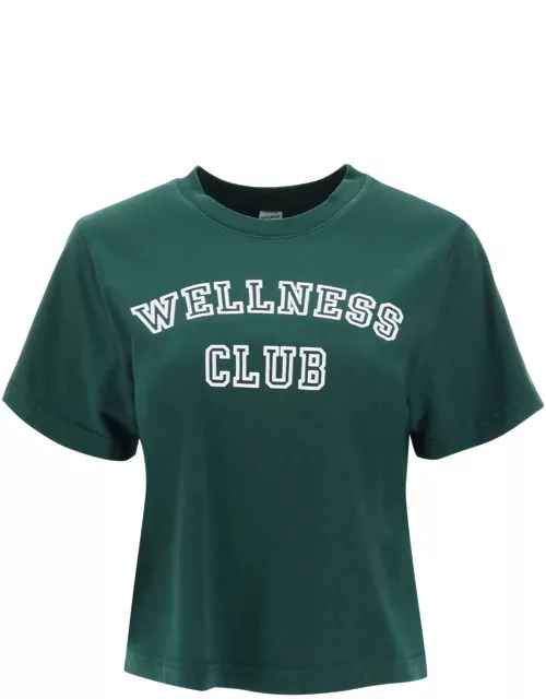 SPORTY & RICH Wellness Club cropped t-shirt