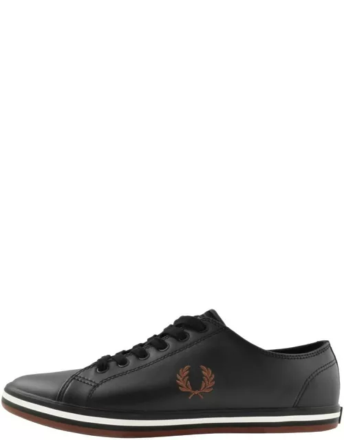 Fred Perry Kingston Leather Trainers Black