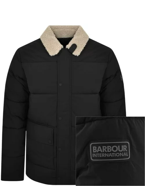 Barbour International Auther Quilt Jacket Black