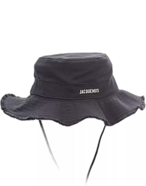 Jacquemus Le Bob Artichaut Cotton Hat Black