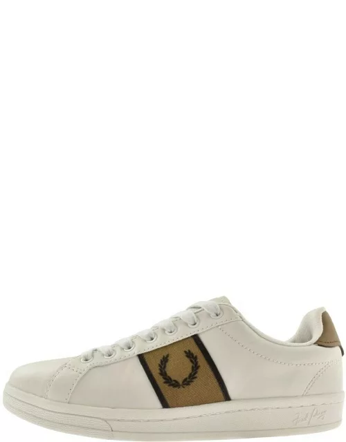 Fred Perry B721 Leather Trainers White
