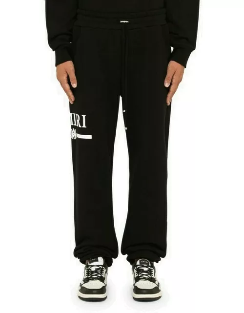 Black cotton jogging trouser