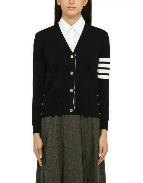 Virgin wool navy cardigan