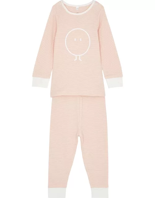 Mori Snoozy Pink Striped Jersey Pyjama Set