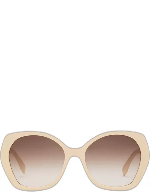 Lettering Butterfly Acetate Sunglasse