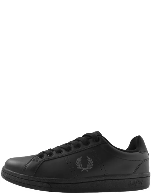 Fred Perry B721 Leather Trainers Black