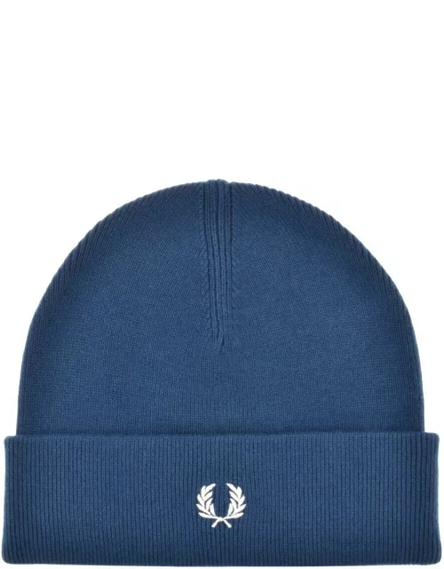 Fred Perry Beanie Hat Blue