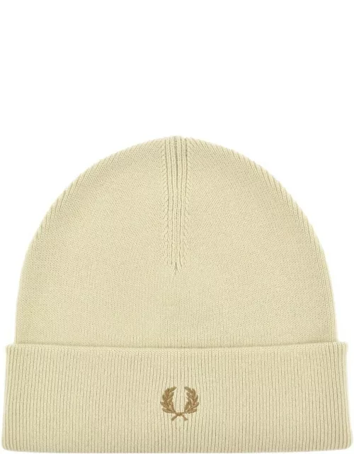 Fred Perry Beanie Hat Beige