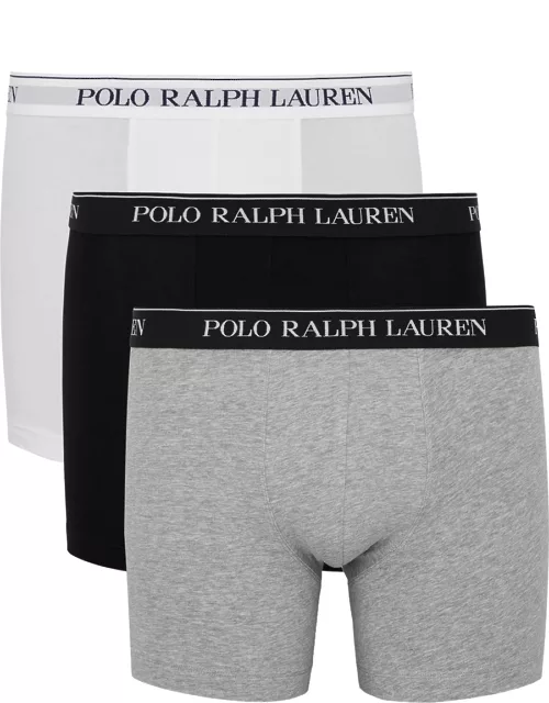 Polo Ralph Lauren Stretch-cotton Boxer Briefs - Set Of Three - White