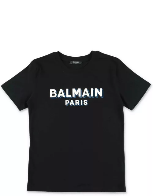 Balmain Logo Printed Crewneck T-shirt