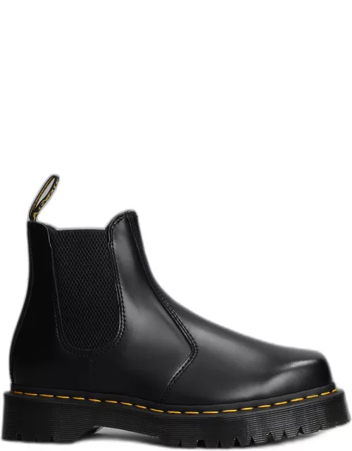 Dr. Martens 2976 Bex Combat Boots In Black Leather