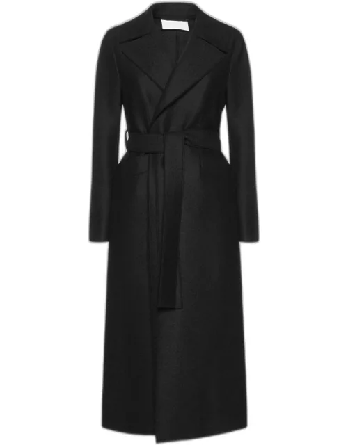Harris Wharf London Wool Belted Maxi Coat