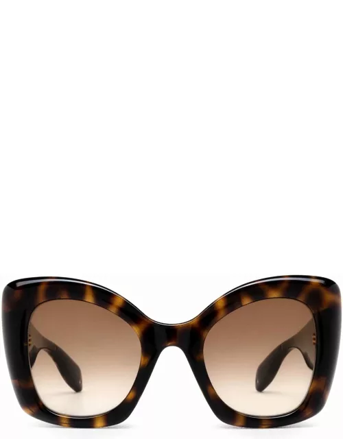 Alexander McQueen Eyewear Am0402s Havana Sunglasse