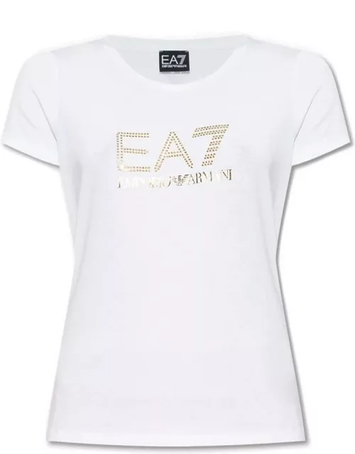 EA7 Embellished Crewneck T-shirt