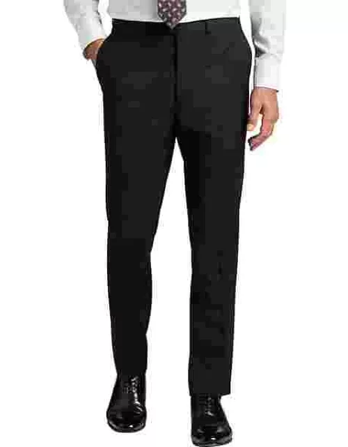 Calvin Klein Men's X-Fit Slim Fit Suit Separates Pants Burgundy Red Tic