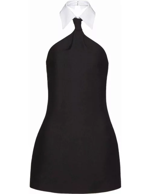 Valentino Garavani Short black dress with American neckline