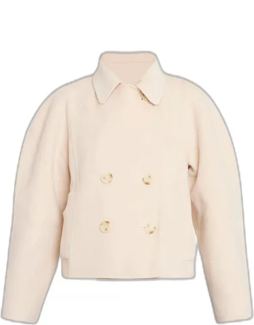 Coralie Cropped Wool-Blend Jacket