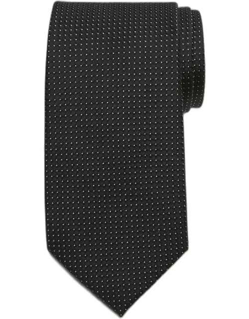 JoS. A. Bank Men's Traveler Collection Mini Box Tie - Long, Black, LONG